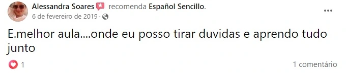Alessandra Soares, no Facebook: melhor aula, tira dúvidas e aprende tudo junto