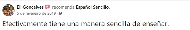 Eli Gonçalves, no Facebook: tiene una manera sencilla de enseñar